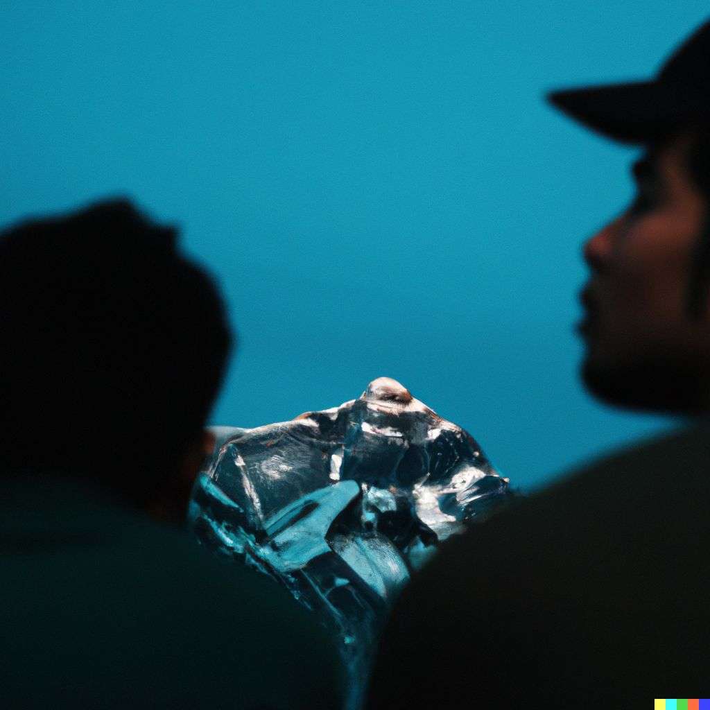 someone gazing at Mount Everest at a music concert